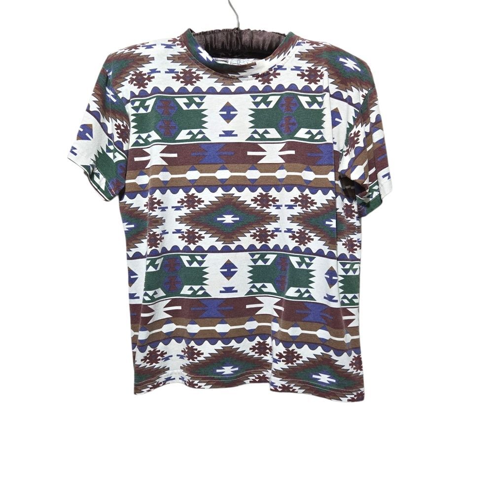 Vintage South West Sportswear Short Sleeve Tee Shirt Shoulder Pads